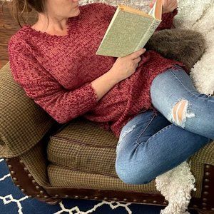 A Frayed You'll Love It Sweater-Wine